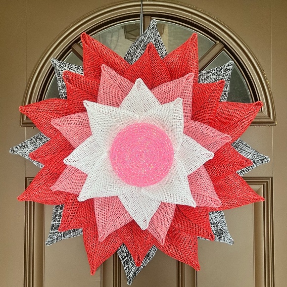 Other - Valentines wreath, Gifts for her, Flower petal wreath